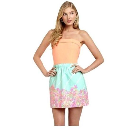 Lilly Pulitzer Fleur Sandbar Crash Landing Floral Mini Dress Size S - Picture 1 of 8